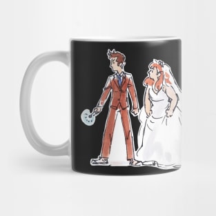 Space Boy and Earth Girl Mug